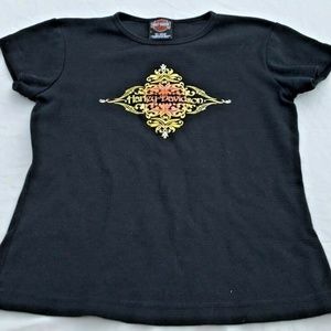 Harley Davidson Short Sleeve Small Onalaska Black